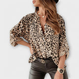 Clara - Blouse à motif léopard à la mode