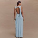 Rieke - Robe maxi élégante avec fente haute