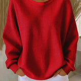 Rita | Weiches Waffelstrick-Sweatshirt
