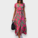Amélia - Midi-Kleid mit Blumenmuster