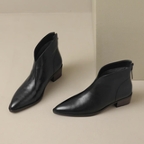 Camila - Luxus-Stiefeletten mit niedrigem Absatz