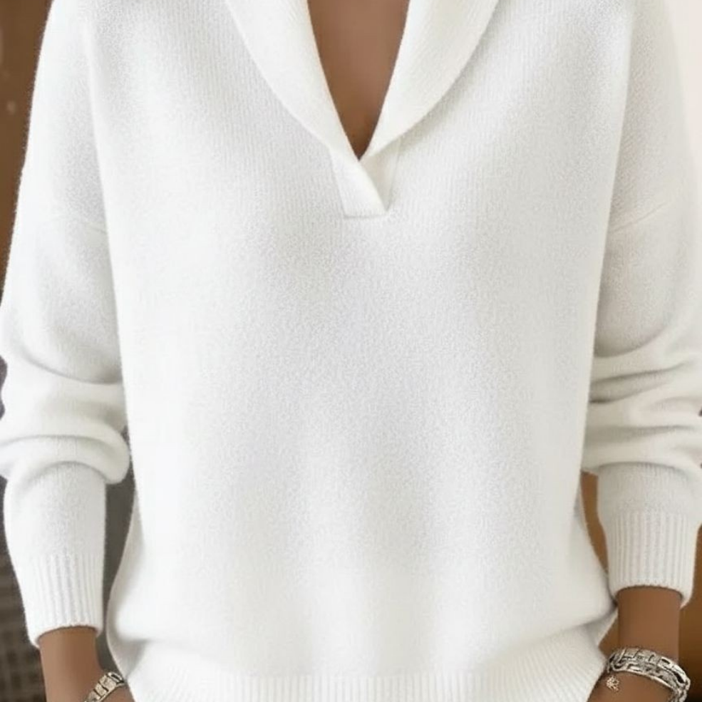 Friederike | Weicher Pullover mit Schalkragen