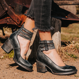Ginevra - Hochhackige Schuhe mit mehreren Riemen und dicker Sohle