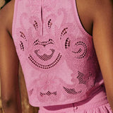 Moema - Rosa Set aus Spitze
