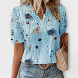 Emily - Blouse à col en V tendance