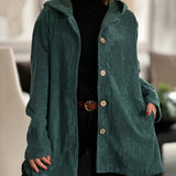 Cordia | Gemütliche Cordjacke mit Kapuze