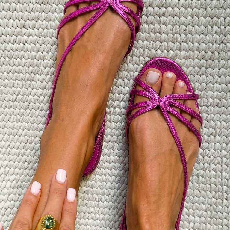 Ginevra | Goldene Sandalen Eleganz im Sommer