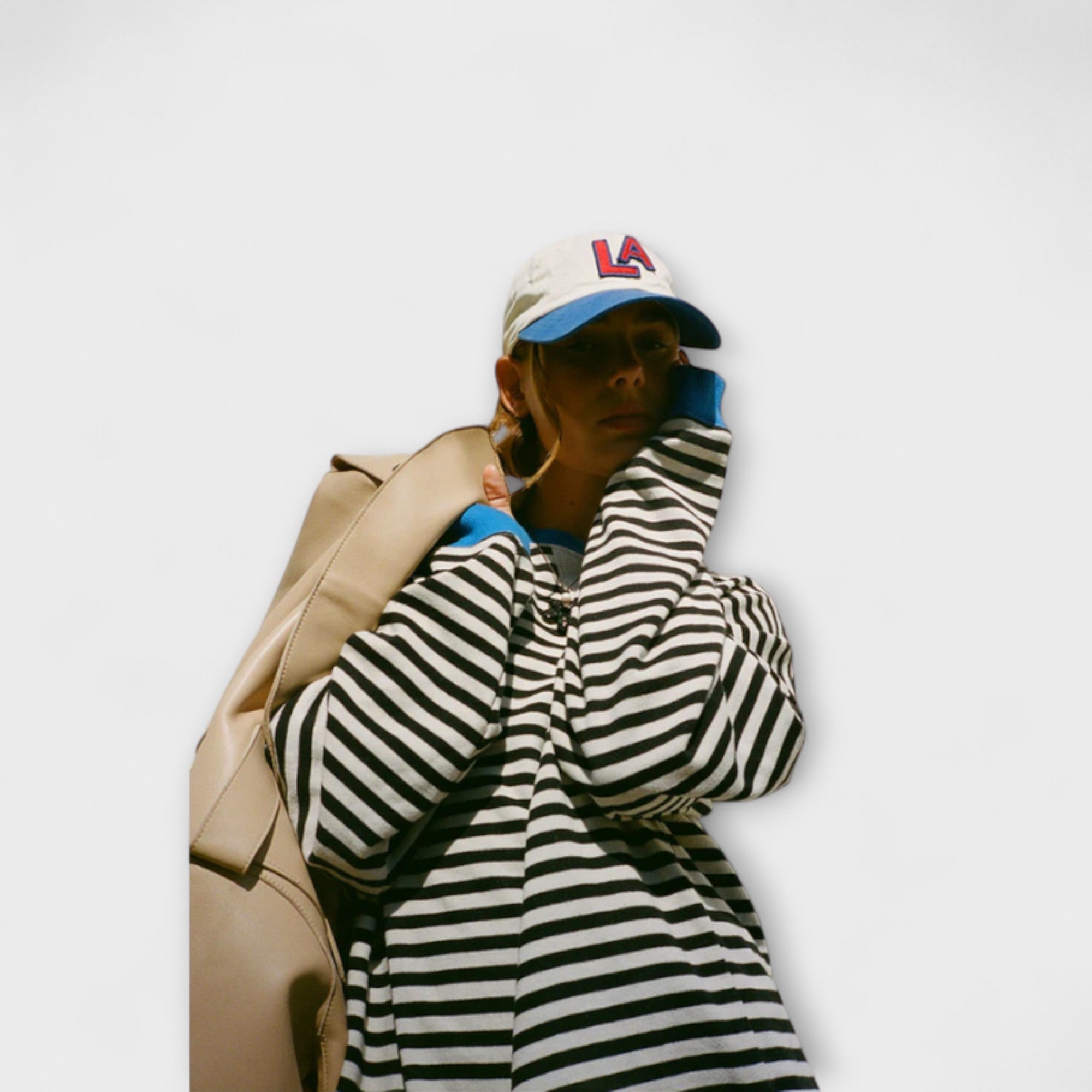 Marlene - Pull oversized rayé pour femmes