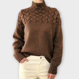 Eva - Pull pour femmes avec détail en tricot torsadé