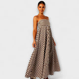 Robe Maxi Rüsch Charme Nocturne