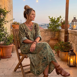 Aleta | Übergroßes Midi-Kleid mit Knopfleiste und Taschen