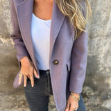 ROSIE | Lässige Jacke mit langen Ärmeln und Revers