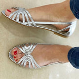 Eleonora | Goldene Sandalen Licht des Sommers