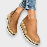 Hannelore | Wedge-Stiefel mit Plateausohle