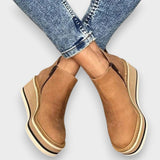 Hannelore | Wedge-Stiefel mit Plateausohle