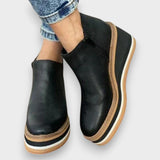 Hannelore | Wedge-Stiefel mit Plateausohle