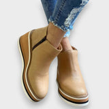 Hannelore | Wedge-Stiefel mit Plateausohle