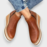 Hannelore | Wedge-Stiefel mit Plateausohle