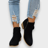 Bärbel | Wildleder-Optik Stiefeletten