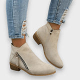 Bärbel | Wildleder-Optik Stiefeletten