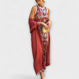 Selviane - Robe maxi avec cardigan assorti
