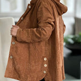 Cordia | Gemütliche Cordjacke mit Kapuze