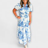 Eliza - Robe Maxi Toile Intemporelle