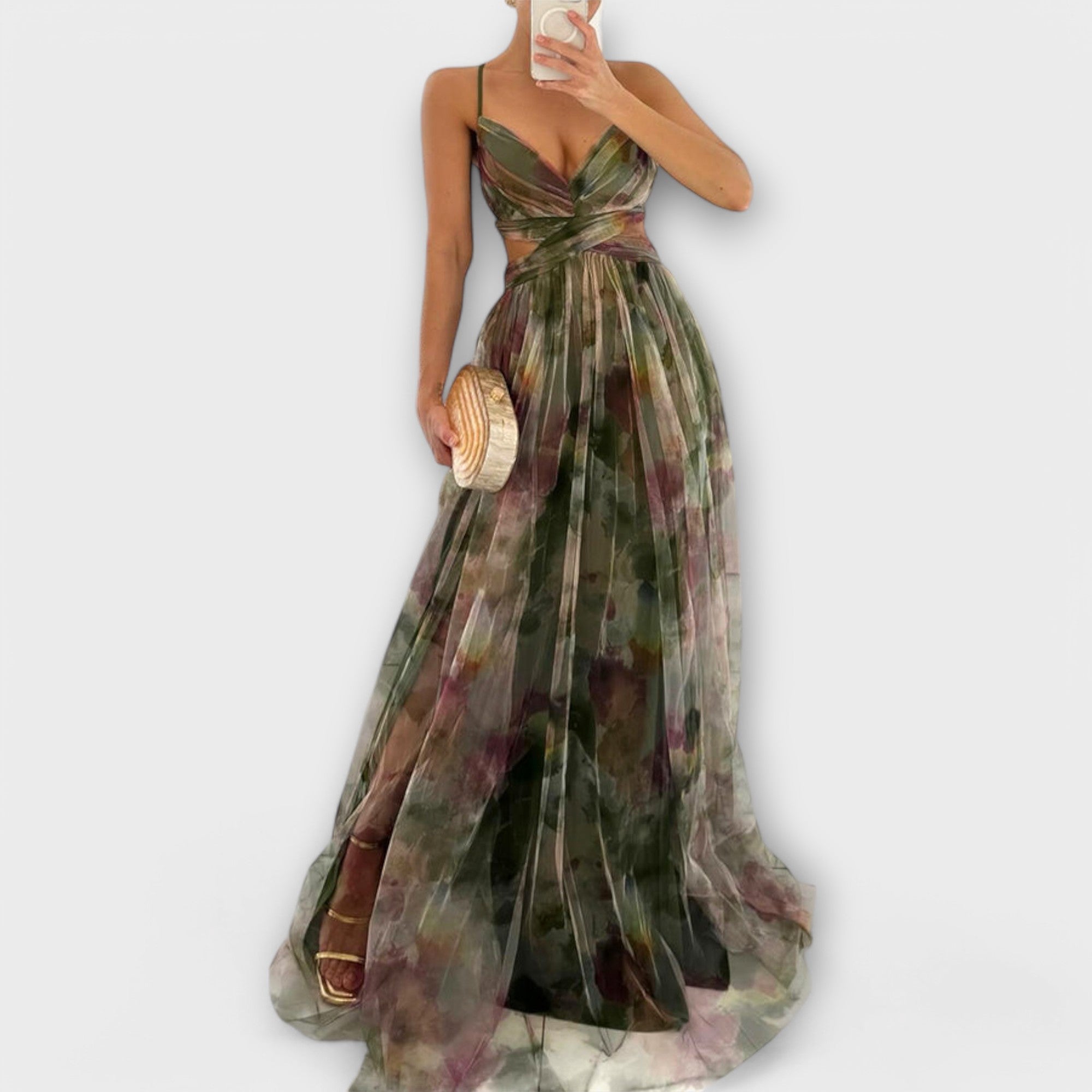 Robe Maxikleid Annai Mesh - Élégante et Près du Corps
