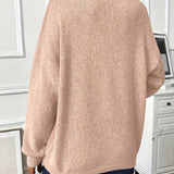 Sabina | Weicher Strickpullover mit Seitenschlitzen