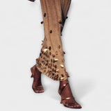 Kathleen - Robe Maxi en Tricot Or de Dolly