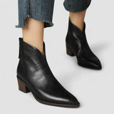 Camila - Luxus-Stiefeletten mit niedrigem Absatz