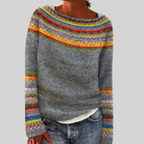 Sieglinde | Norwegisch gemusterter Kabelstrick Pullover