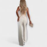 Wilhelmina - Ensemble élégant sans manches et pantalon