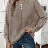 Sabina | Weicher Strickpullover mit Seitenschlitzen