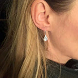 Boucles d'oreilles élégantes au design de feuille de pissenlit