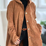 Cordia | Gemütliche Cordjacke mit Kapuze