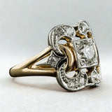 Bague Vintage en Or avec Zirconiums
