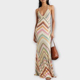 Remi - Robe maxi à motif chevrons coloré Missoni