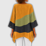 Chloé - Tunique en lin à blocs de couleurs contrastés