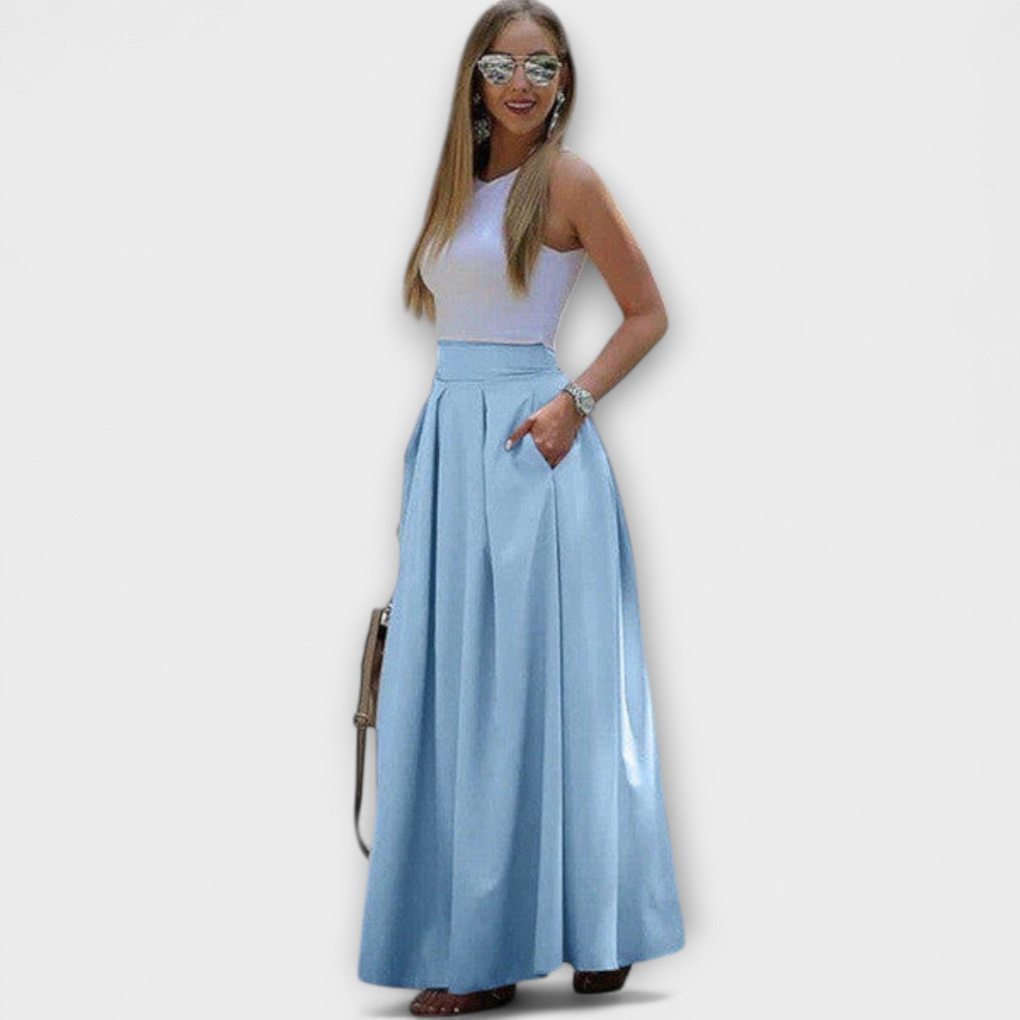 Tzafira – Jupe maxi élégante à taille haute