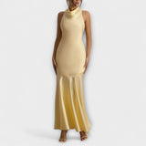 Lennon - Robe maxi élégante en satin