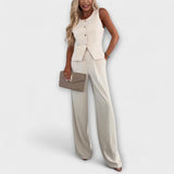 Wilhelmina - Ensemble élégant sans manches et pantalon