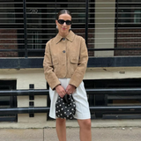 Dorothea | Kurze Wildlederoptik Jacke