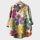 Magdalena - Blouse pour femmes faite main avec design floral
