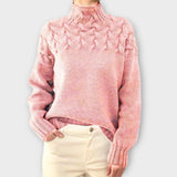 Eva - Pull pour femmes avec détail en tricot torsadé