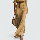Doris | Robe Maxi à Manches Longues