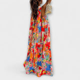 Harlow - Robe Maxi Fleurie Off-Shoulder