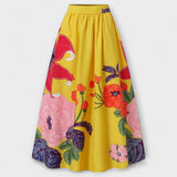 Ysolda - Jupe longue à taille haute avec imprimé floral