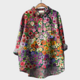 Magdalena - Blouse pour femmes faite main avec design floral
