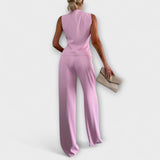 Wilhelmina - Ensemble élégant sans manches et pantalon